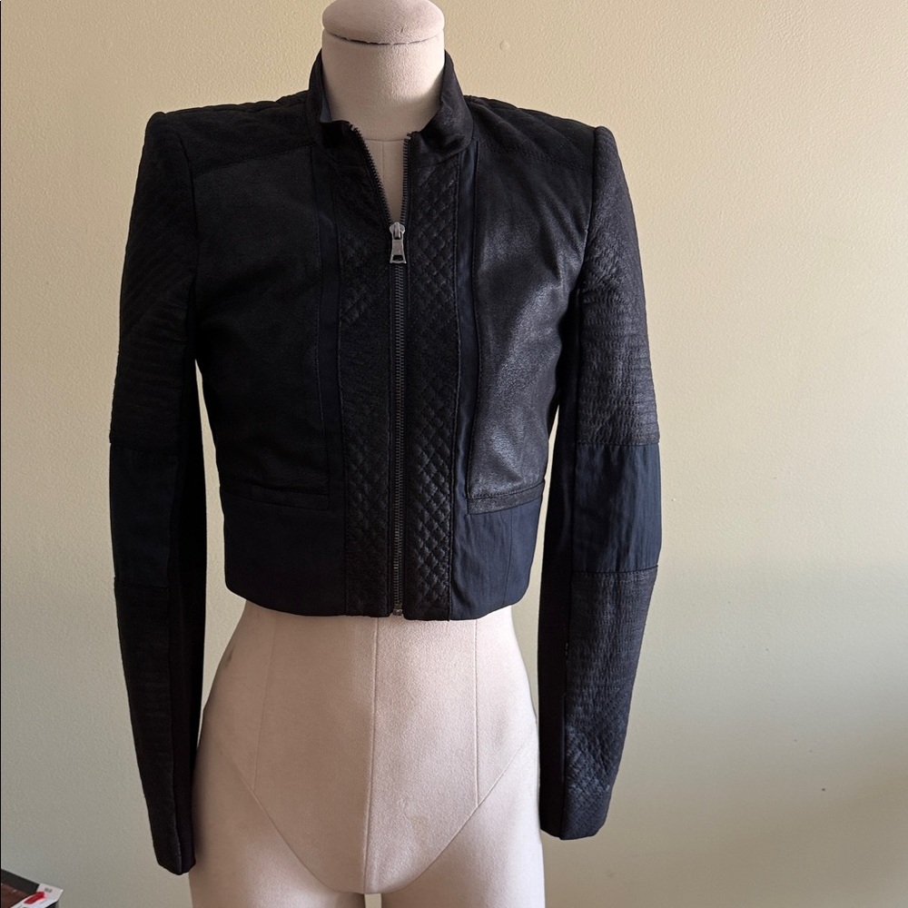 BCBGMaxAzria Black crop Jacket